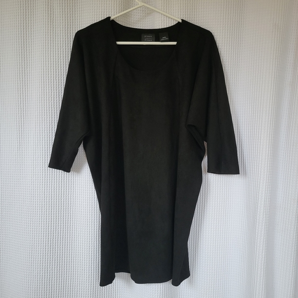 Press Dress Faux Suede Dolman Sleeve Dress/Tunic - Picture 3 of 4